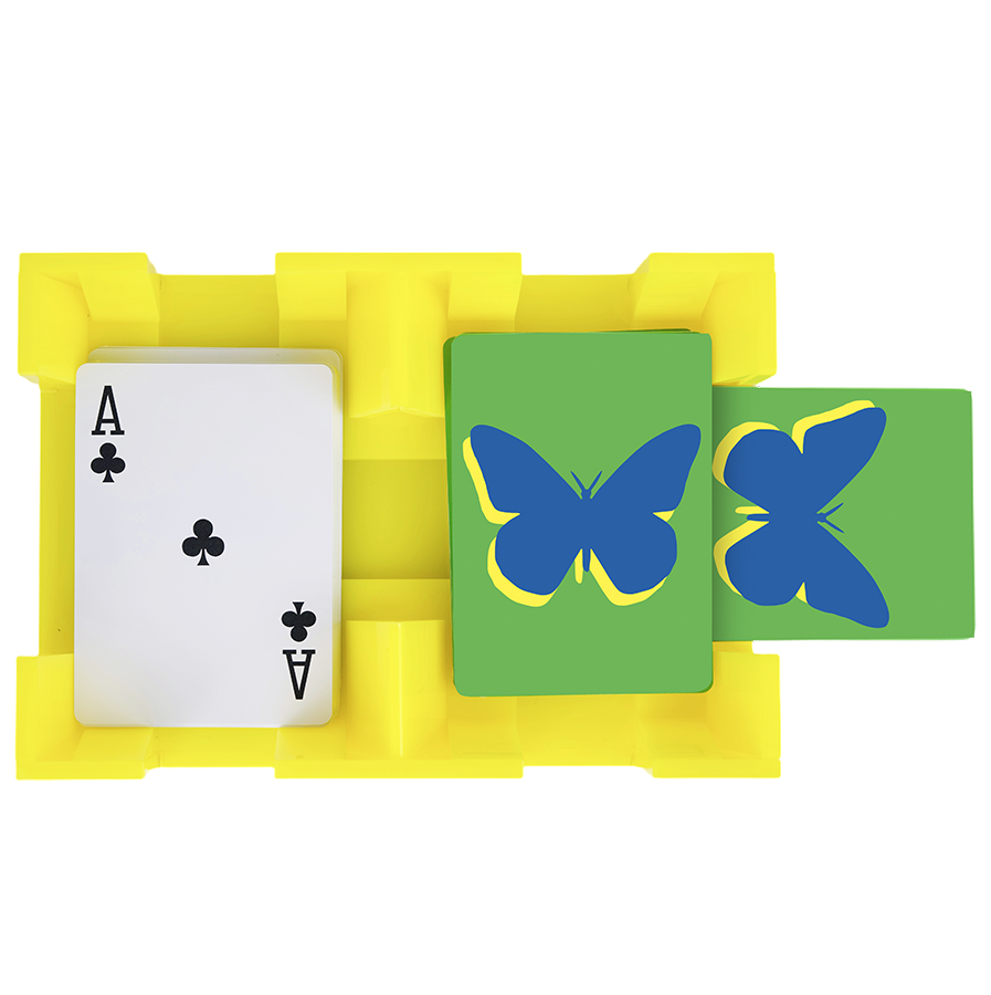Canasta Spinner Tray Bright YELLOW