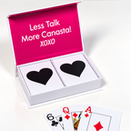 Black Heart PVC Plastic Playing Cards