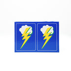 Lighting Bolt PVC Plastic Playing Cards