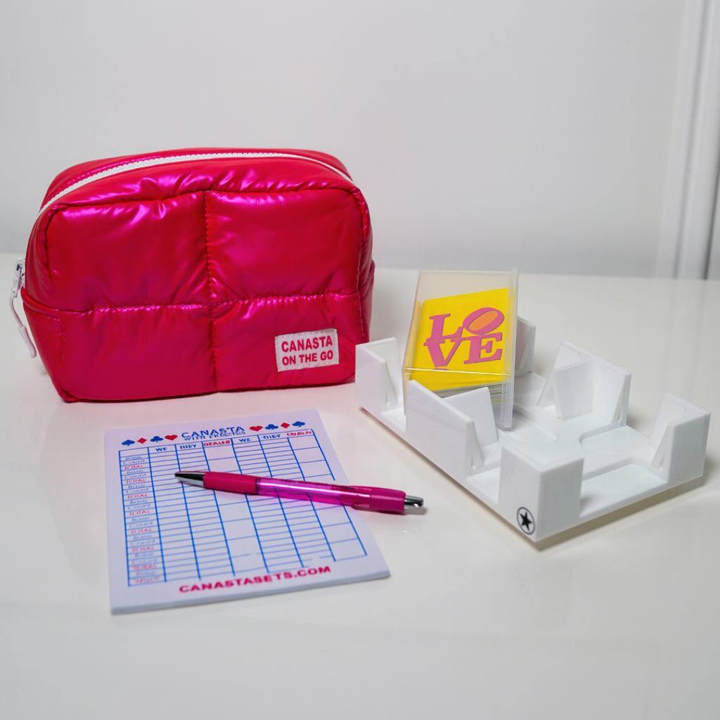 TRAVEL CANASTA Set on the GO in PINK