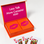Pink Kiss PVC Plastic Playing Cards
