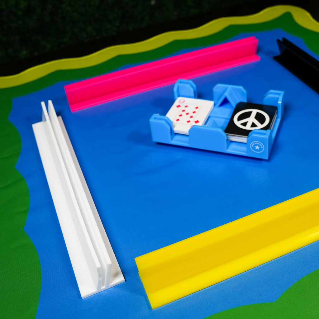 Canasta (or Mahj) Neoprene Mat - Blue, Yellow & Green