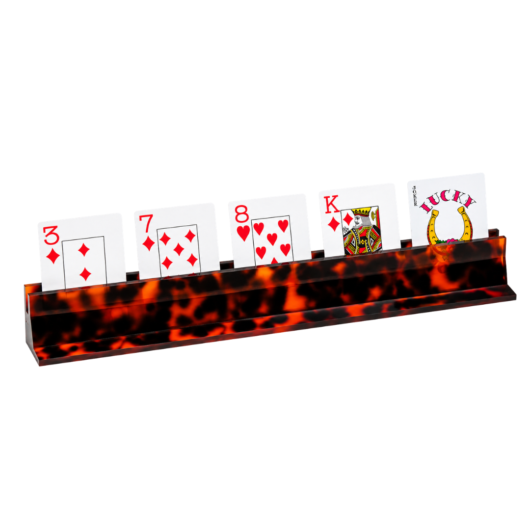Tortoise Canasta Rack | Card Holder