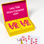 Love Block Letters PVC Plastic Playing Cards