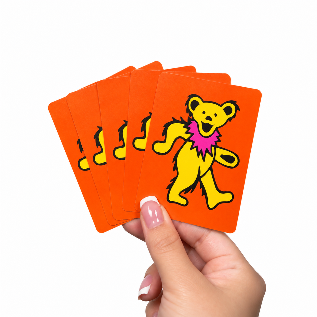 Dancing Bear PVC Plastic Playing Cards