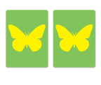 Cards- 2 packs plastic pvc cards Butterfly design