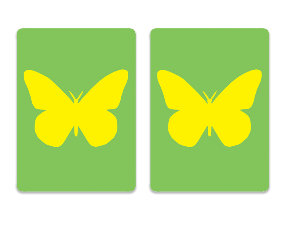 Cards- 2 packs plastic pvc cards Butterfly design