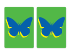 Cards-plastic PVC playing cards BLUE BUTTERFLY