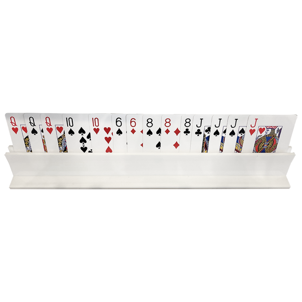 White Canasta Rack | Card Holder