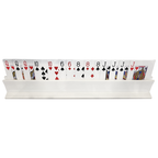 White Canasta Rack | Card Holder