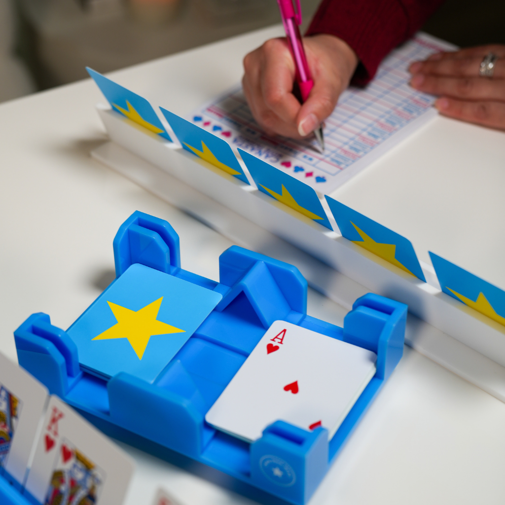 White Canasta Rack | Card Holder