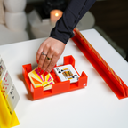 Bright Orange Canasta Rack | Card Holder