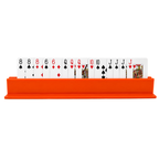 Bright Orange Canasta Rack | Card Holder