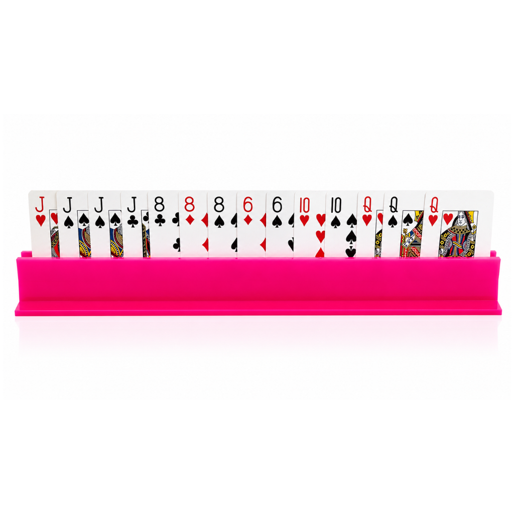 Hot Pink Canasta Rack | Card Holder