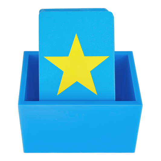 Deck Card Holder- cards in waiting- BRIGHT BLUE