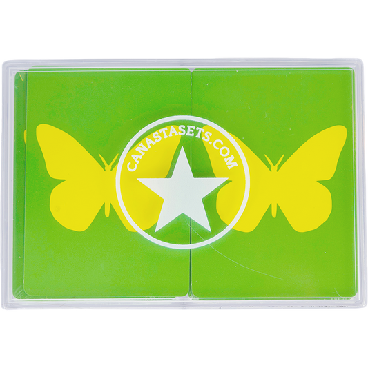 Cards- 2 packs plastic pvc cards Butterfly design