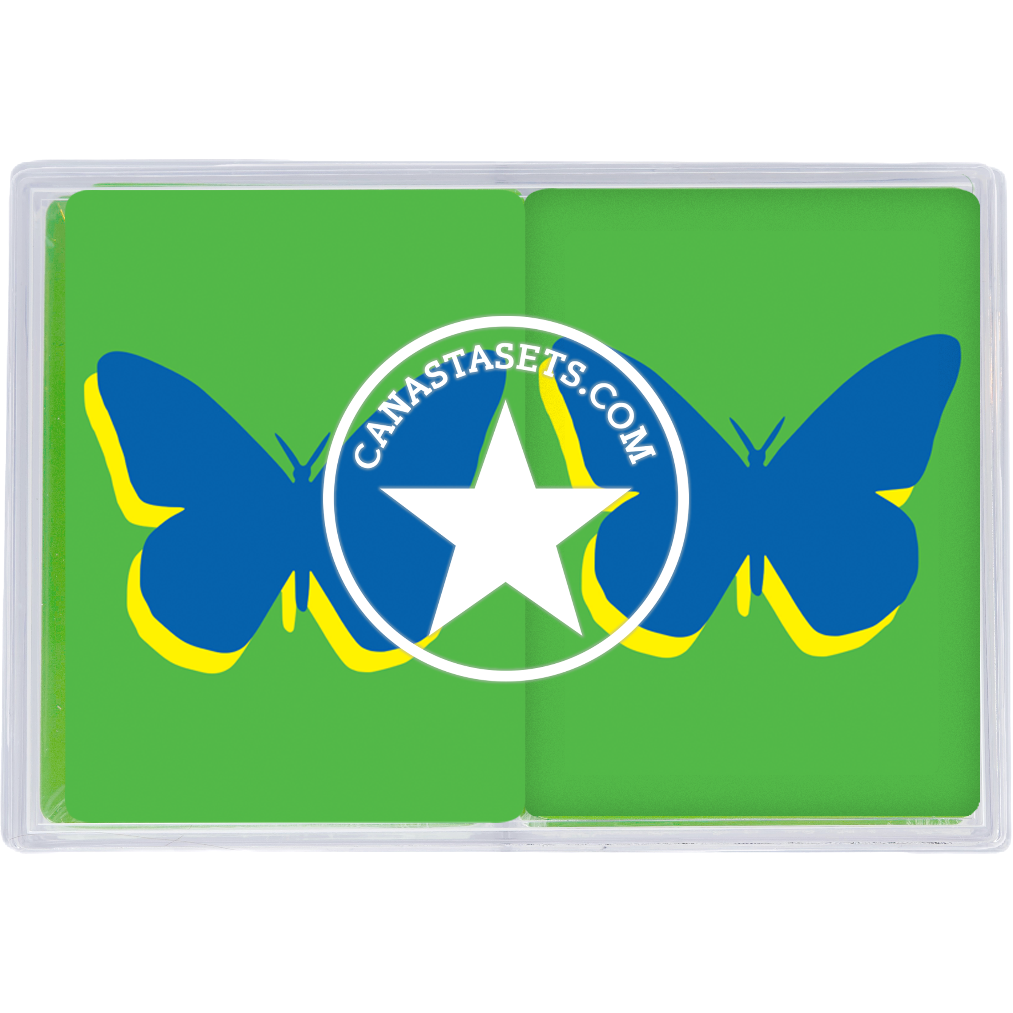 Cards-plastic PVC playing cards BLUE BUTTERFLY