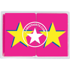 Cards-plastic PVC playing cards Star on pink  background