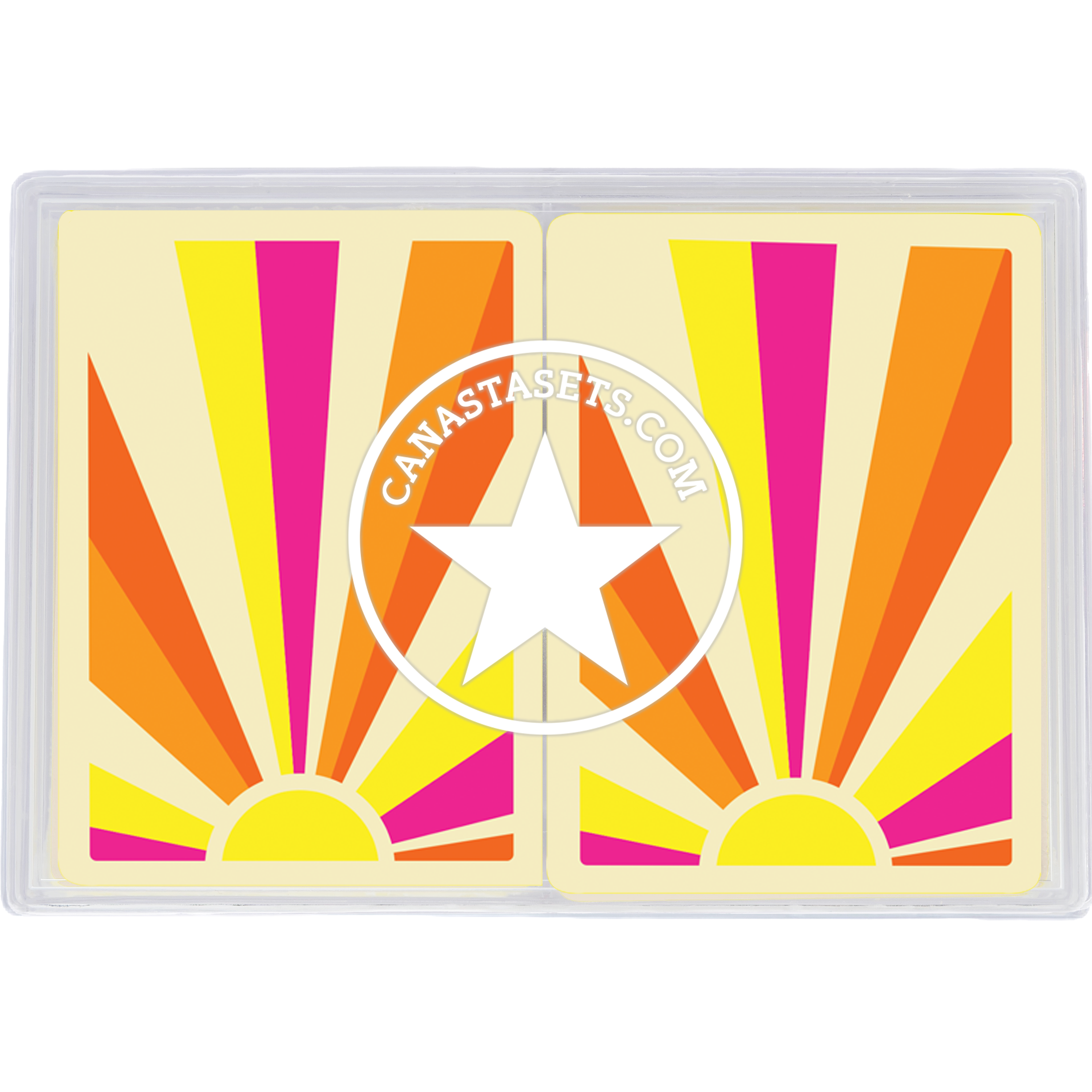 Cards-plastic PVC playing cards SUN RAYS sunshine