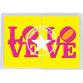 Cards-plastic PVC playing cards LOVE block letters