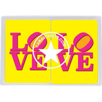 Cards-plastic PVC playing cards LOVE block letters