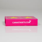 Yellow Star on Pink PVC Plastic Playing Cards