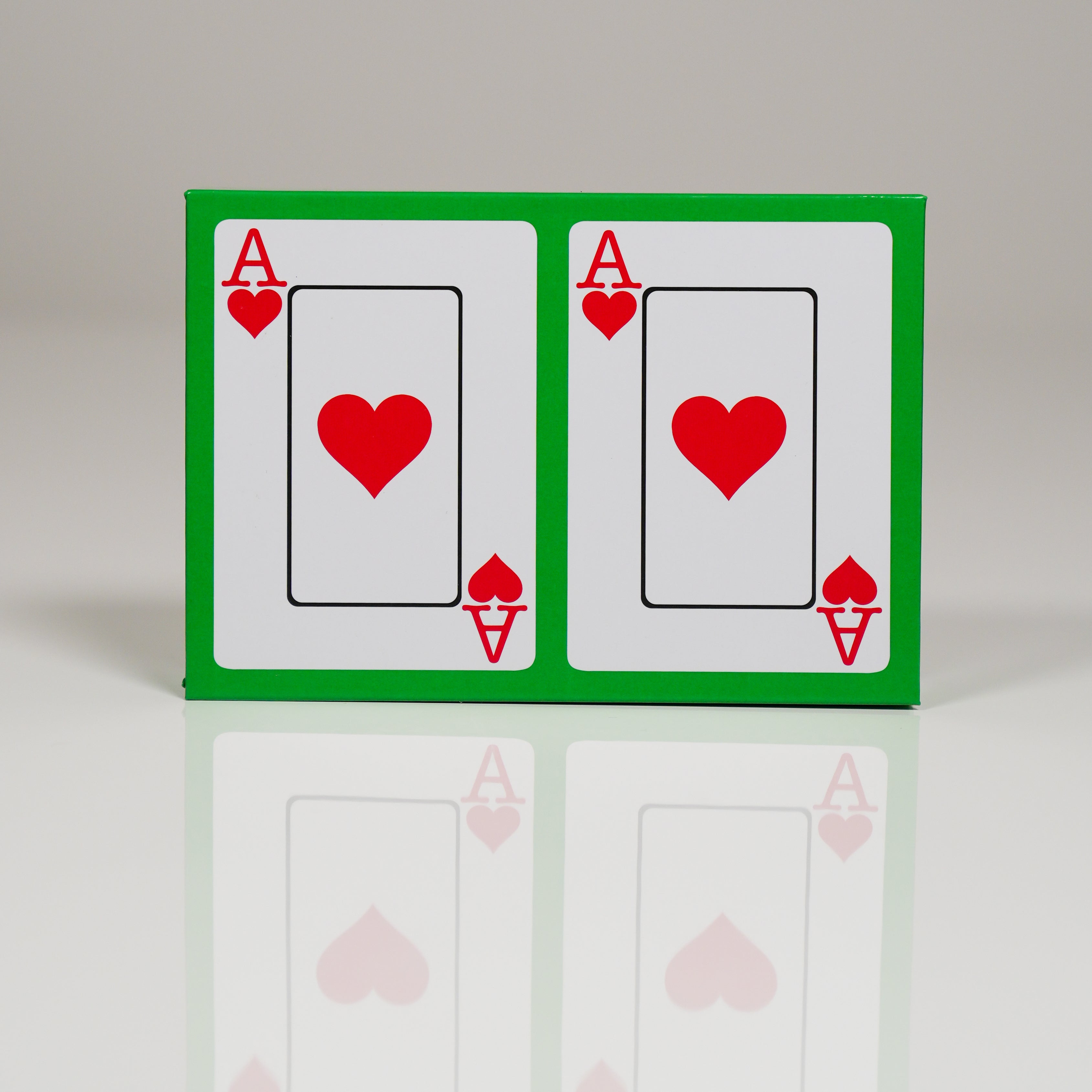 Yellow Butterfly on Green PVC Plastic Playing Cards