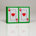 Yellow Butterfly on Green PVC Plastic Playing Cards