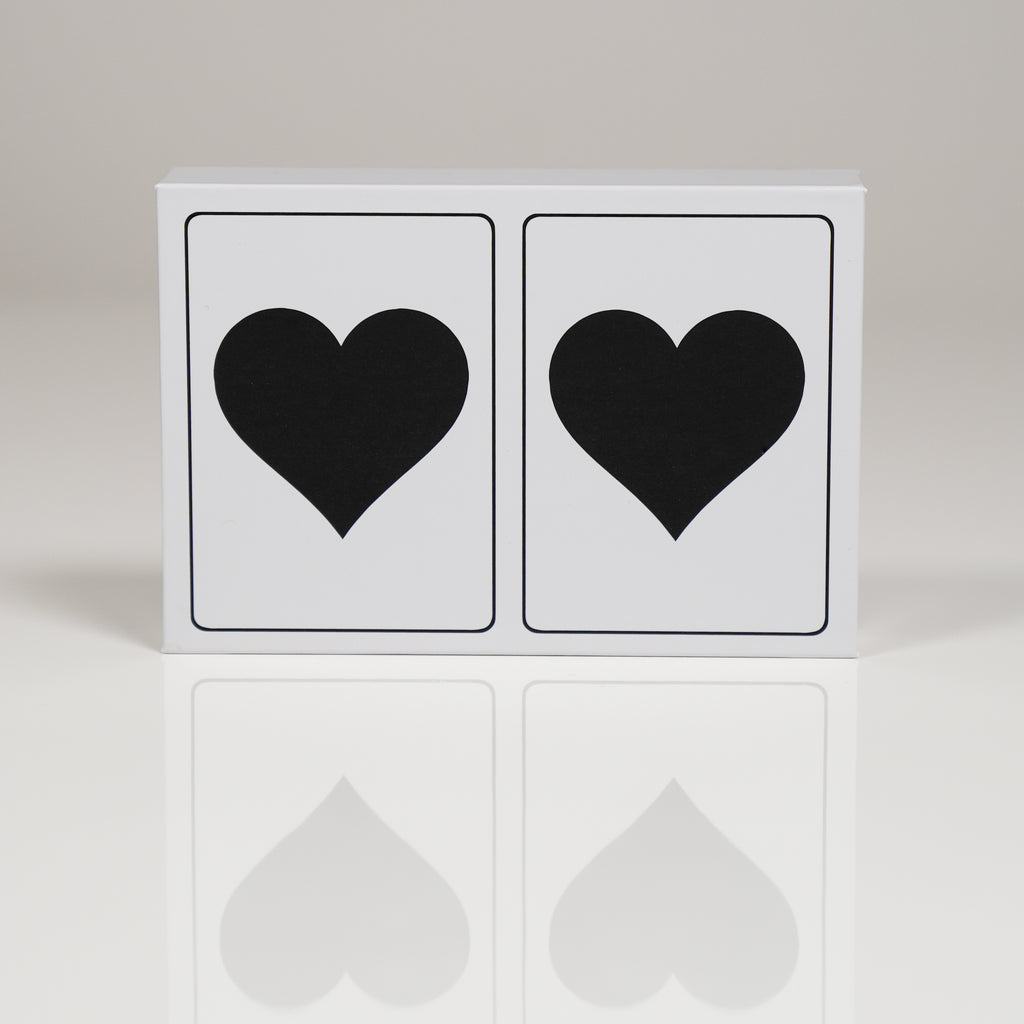 Black Heart PVC Plastic Playing Cards
