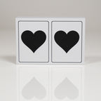 Black Heart PVC Plastic Playing Cards
