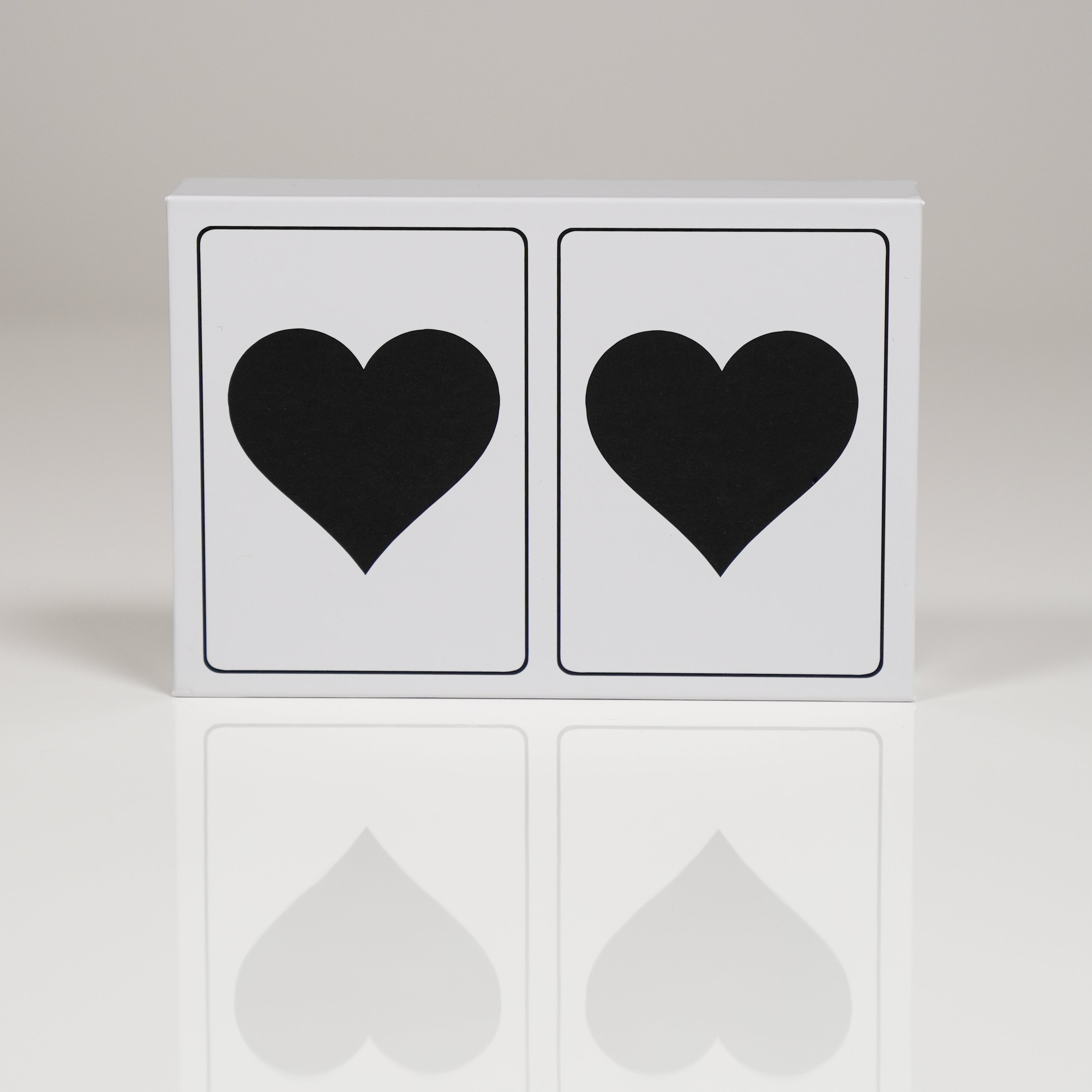 Black Heart PVC Plastic Playing Cards