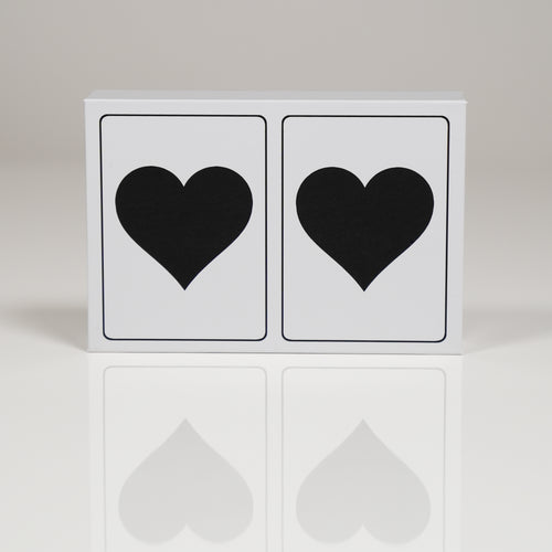 Black Heart PVC Plastic Playing Cards
