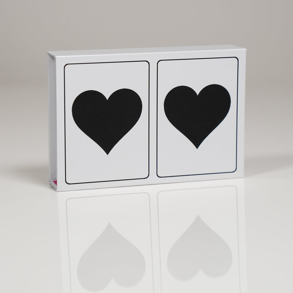 Black Heart PVC Plastic Playing Cards