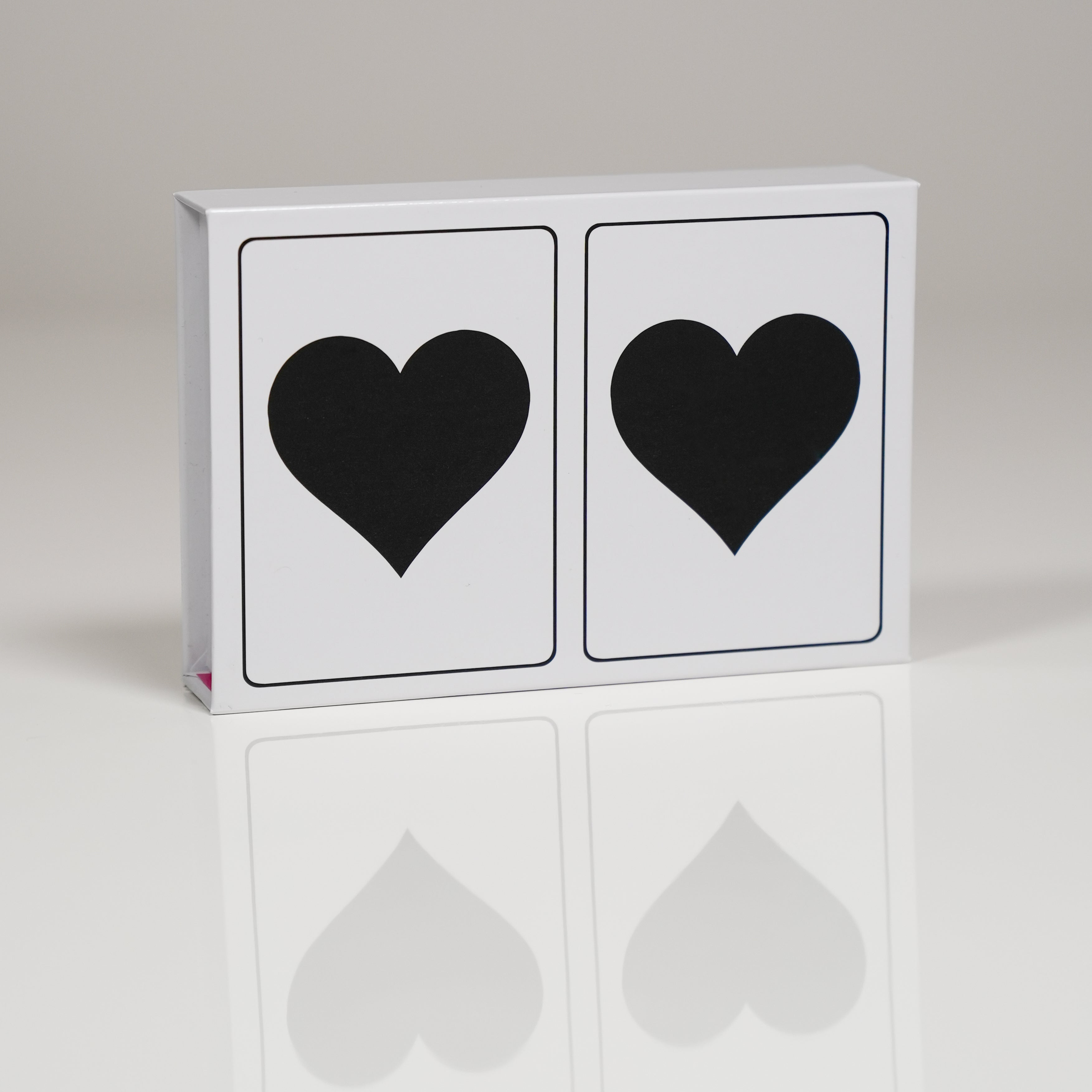 Black Heart PVC Plastic Playing Cards