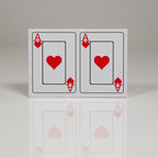 Black Heart PVC Plastic Playing Cards