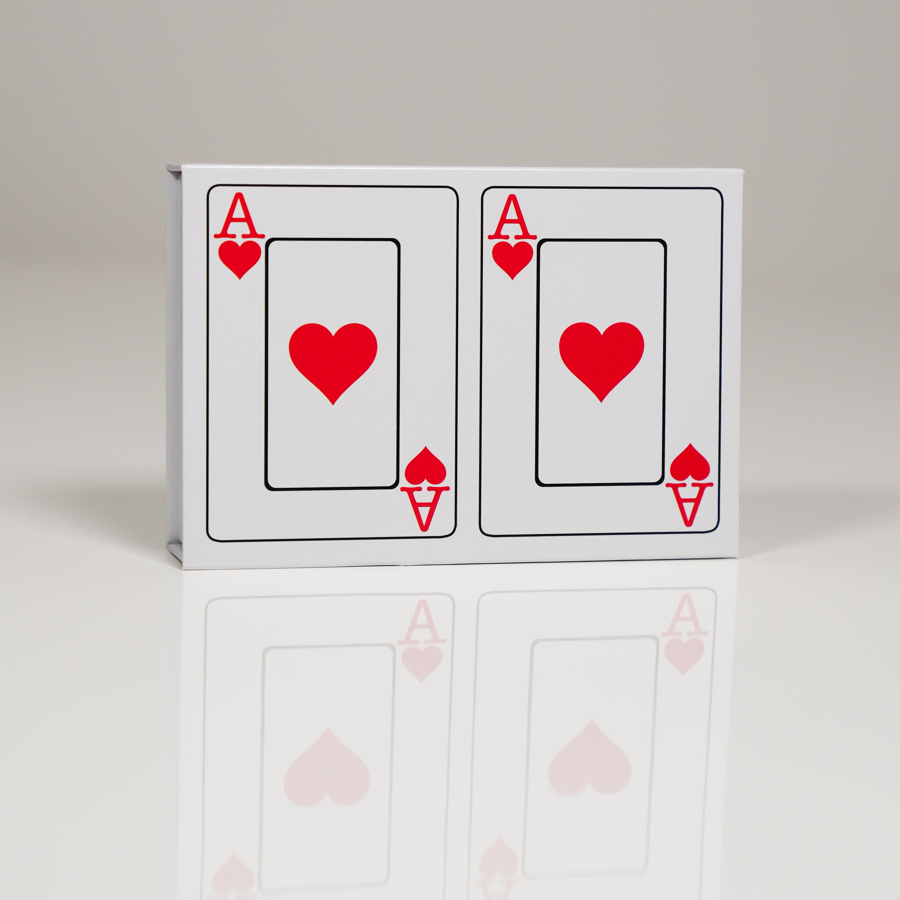 Black Heart PVC Plastic Playing Cards