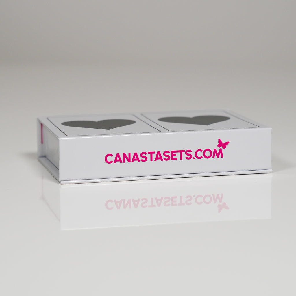 Black Heart PVC Plastic Playing Cards
