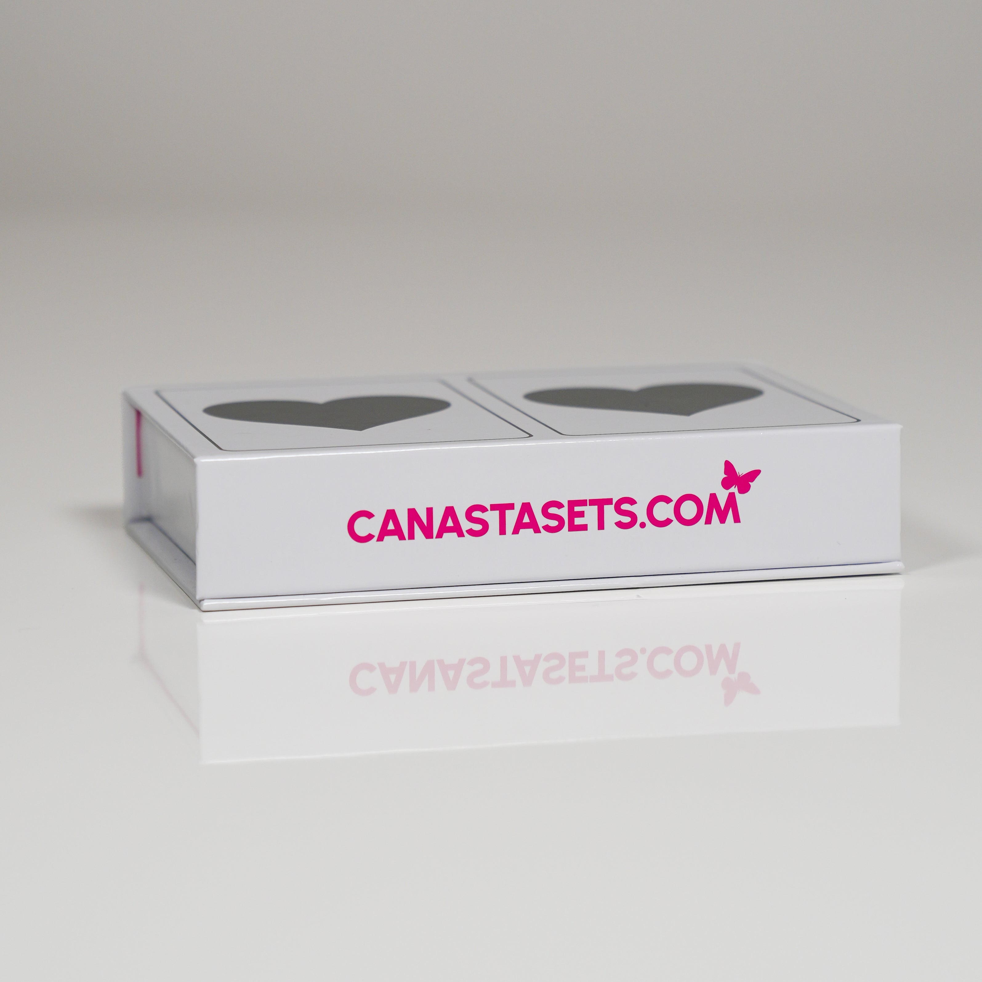 Black Heart PVC Plastic Playing Cards