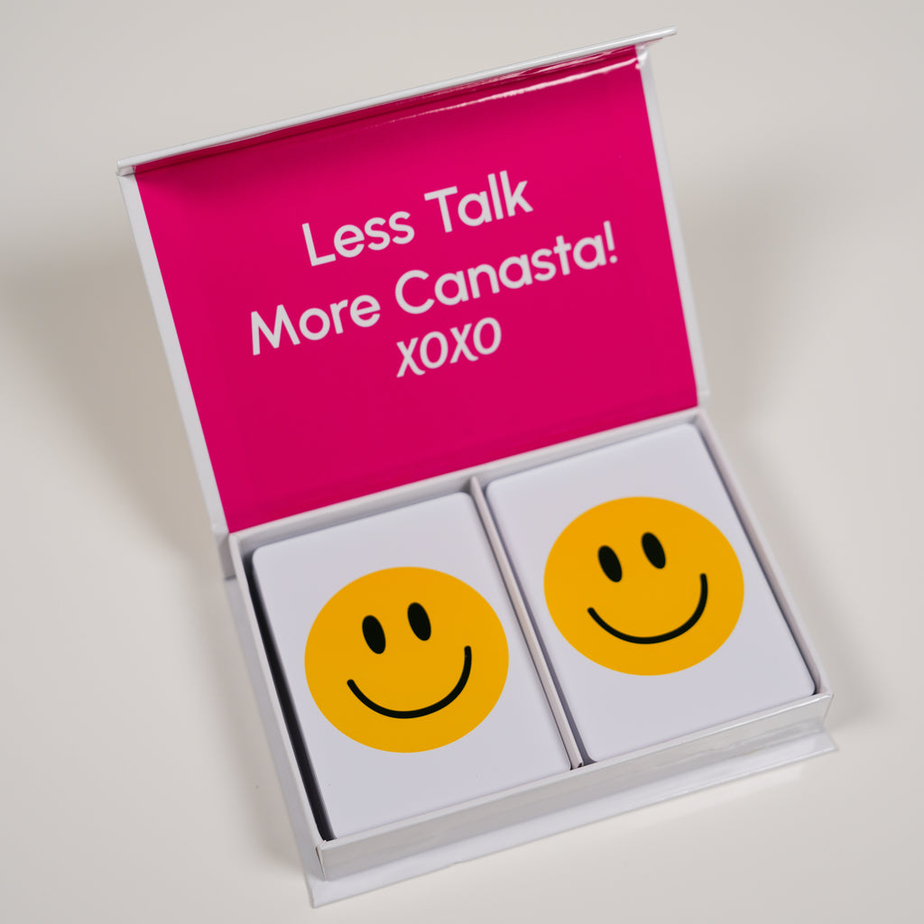 Smile Face PVC Plastic Playing Cards
