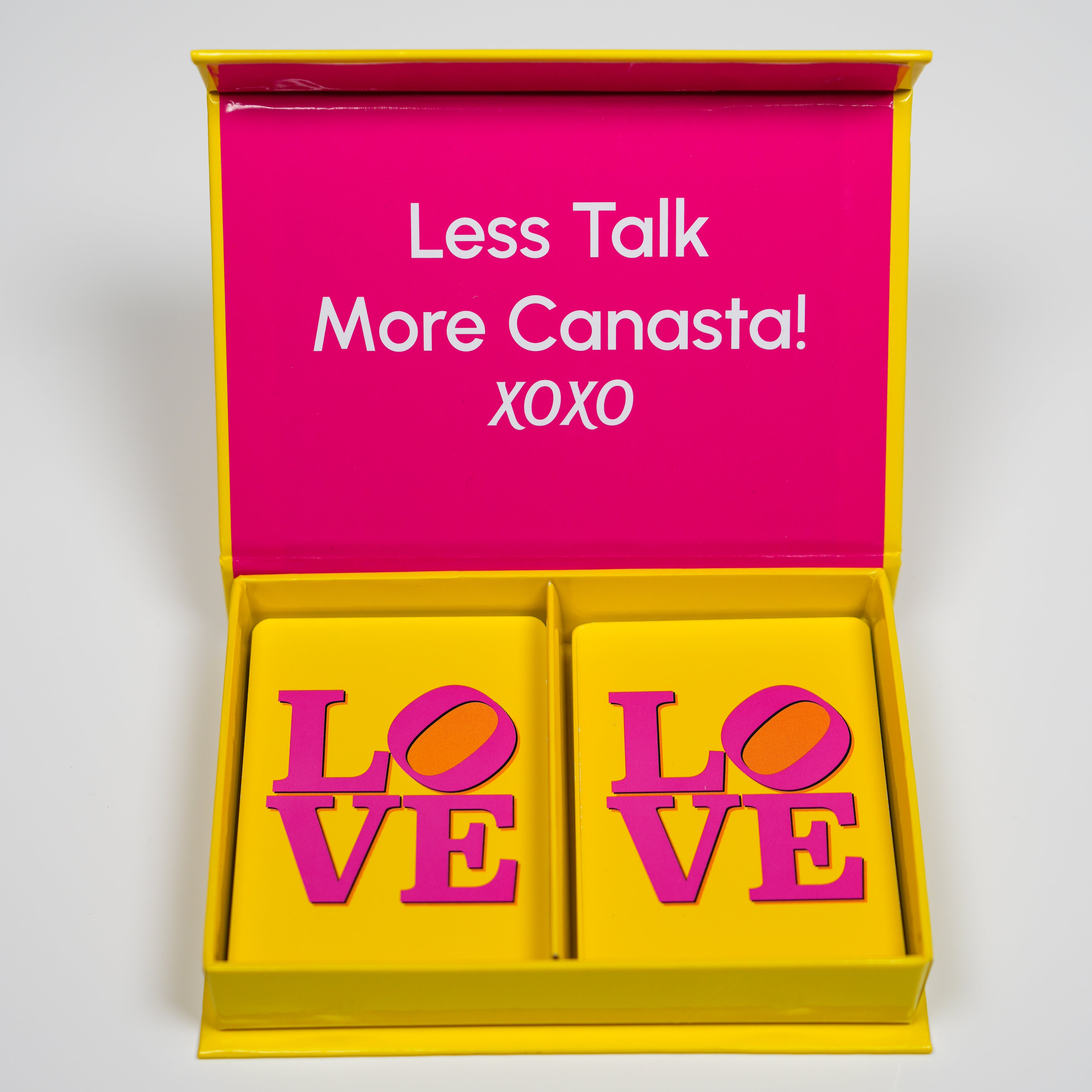 Love Block Letters PVC Plastic Playing Cards