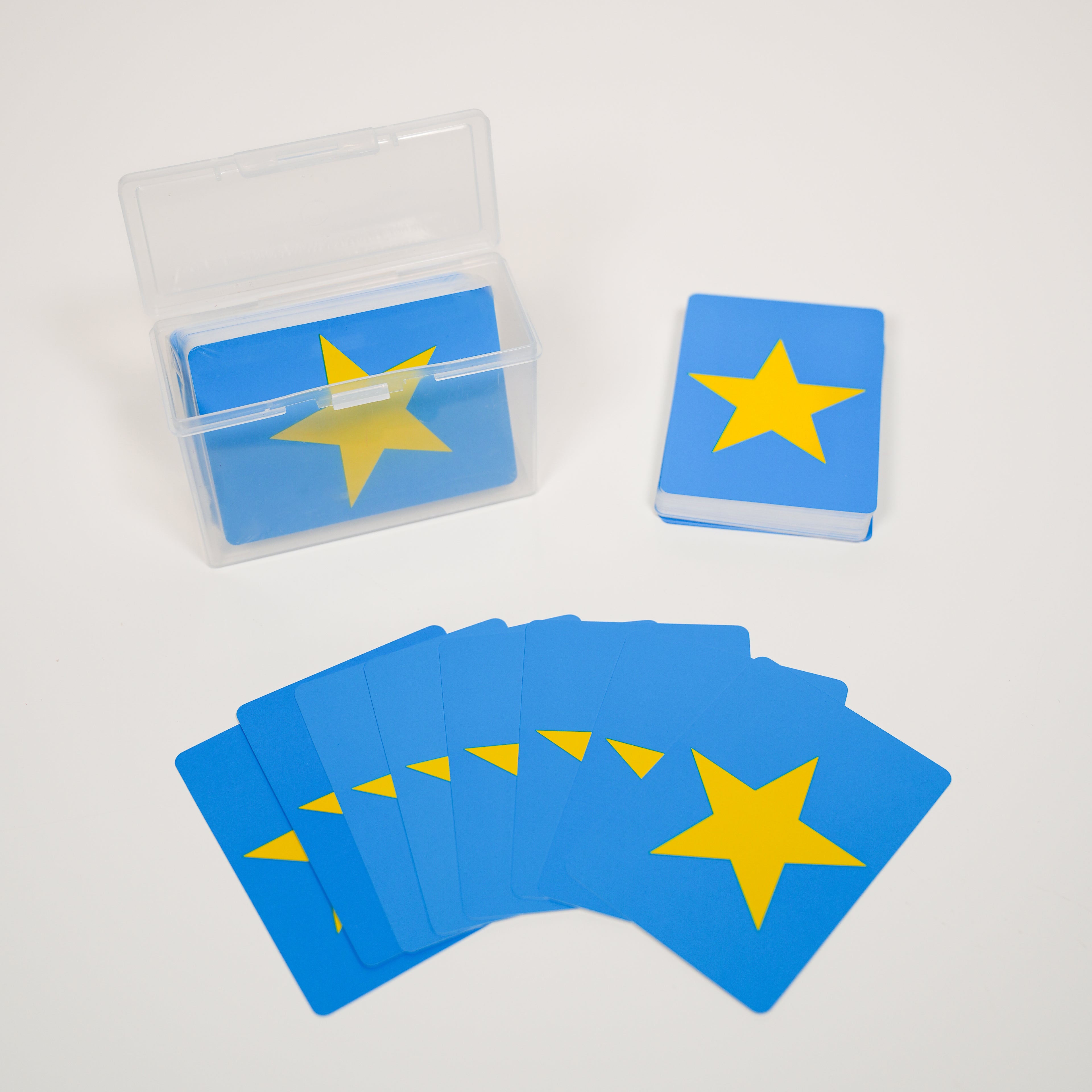 Star on Blue Travel Cards (Includes 2 Decks of PVC Cards with a Carry Case)