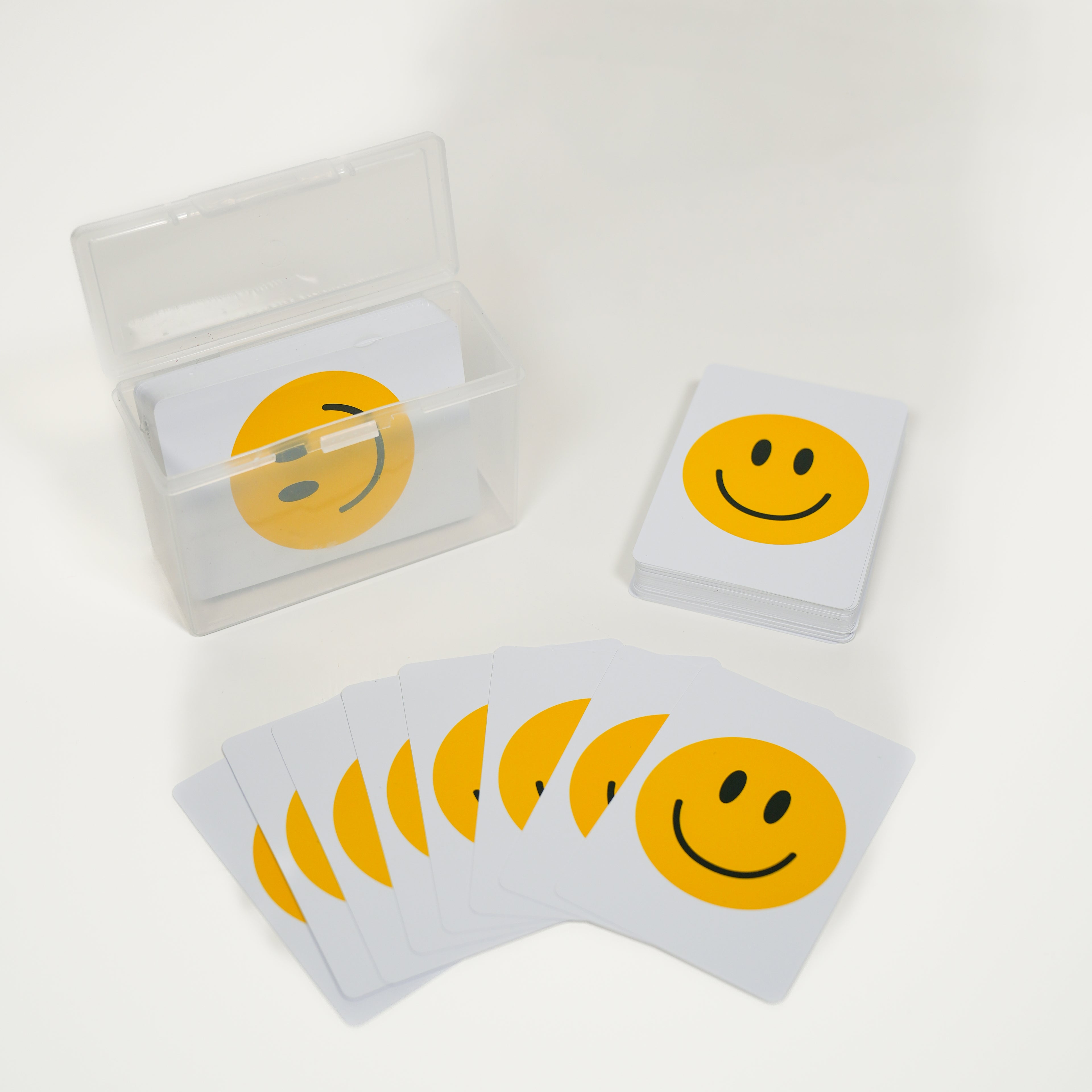 Smile Face Travel Cards (Includes 2 Decks of PVC Cards with a Carry Case)
