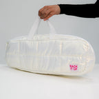 Rack It Up Metallic White Bag
