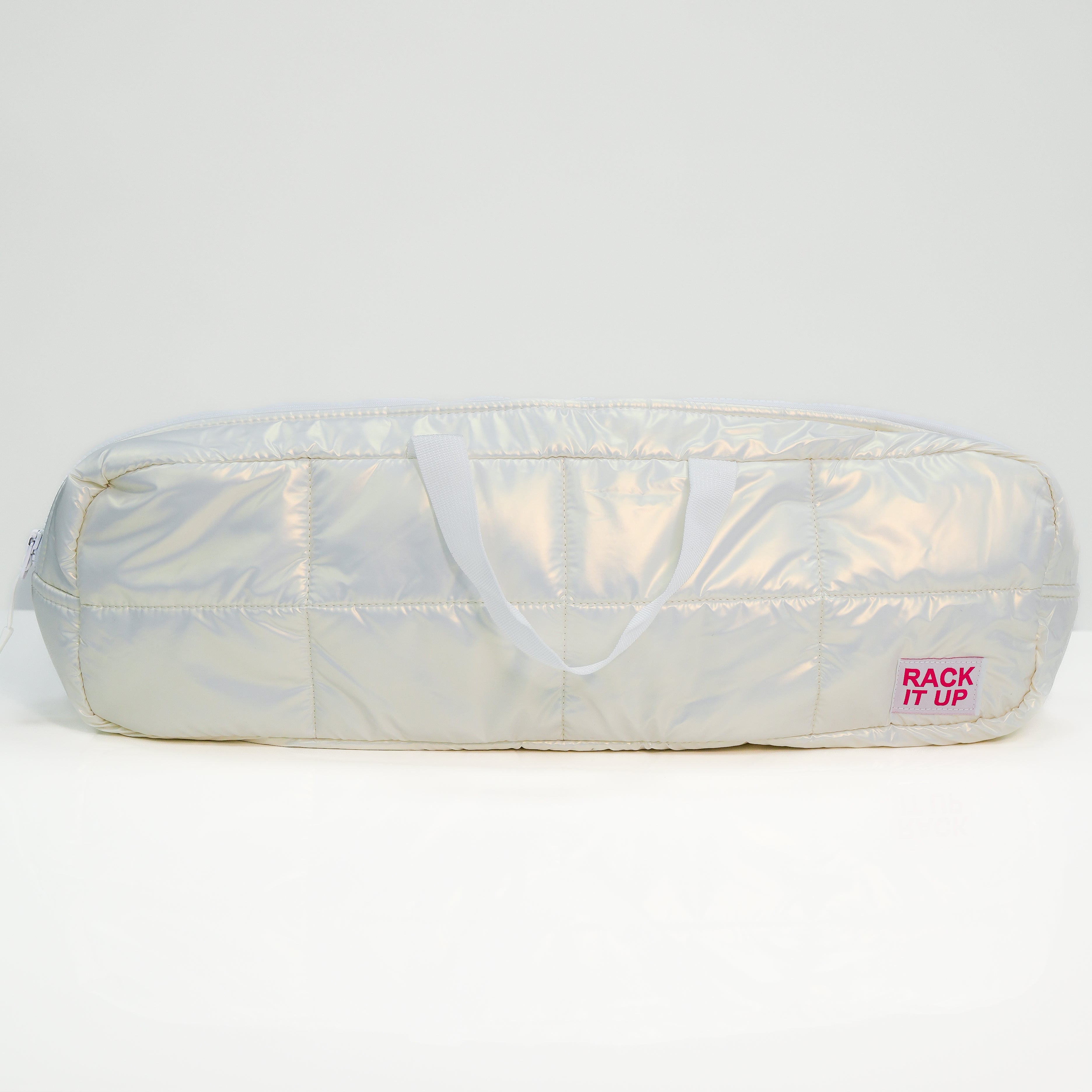 Rack It Up Metallic White Bag