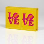 Love Block Letters PVC Plastic Playing Cards