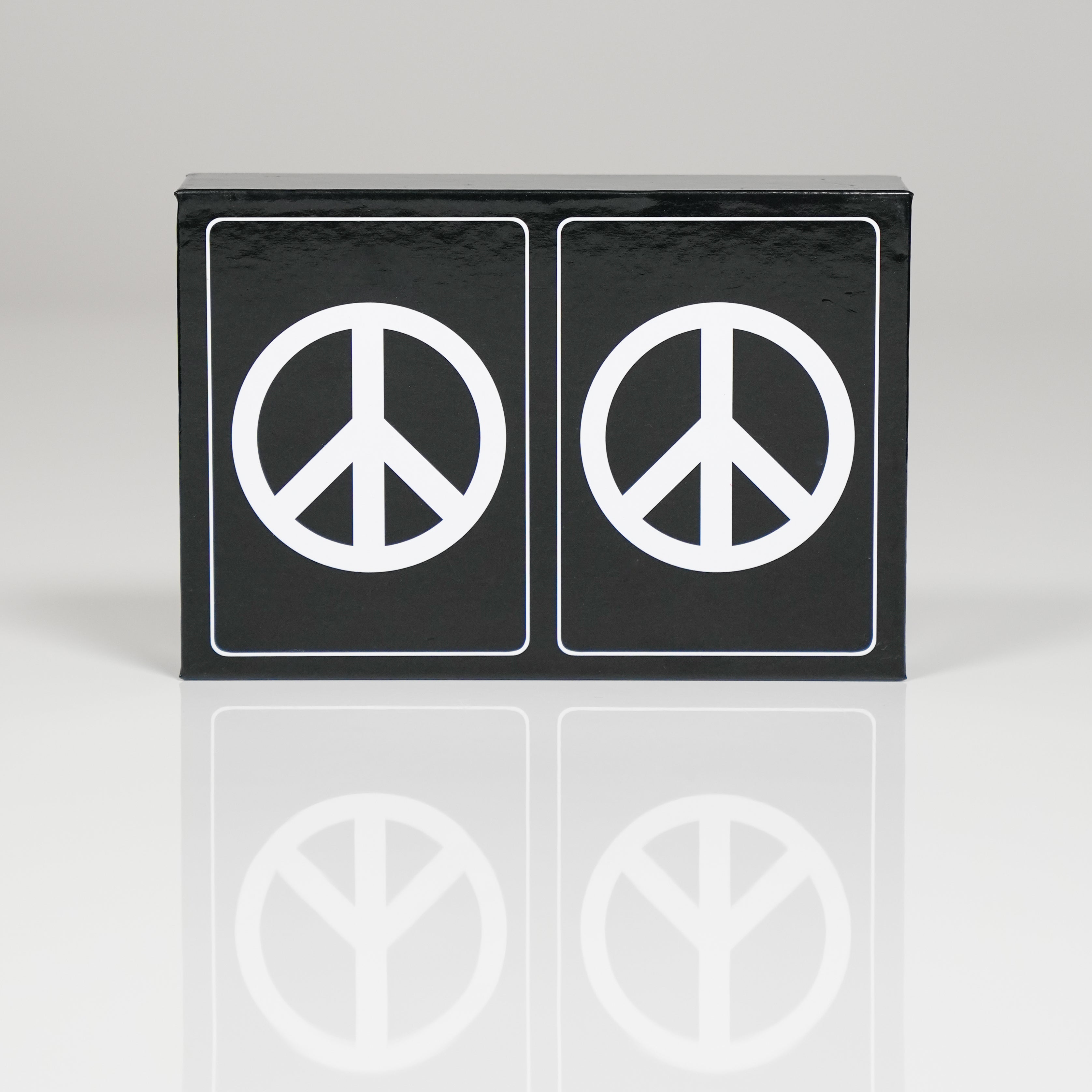 Black & White Peace PVC Plastic Playing Cards