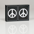 Black & White Peace PVC Plastic Playing Cards