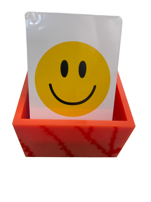 Bright Orange Canasta Deck Holder