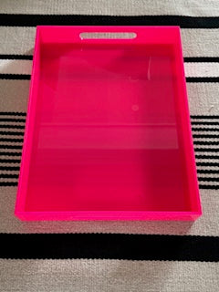 Acrylic Tray-Hot Pink 16x12