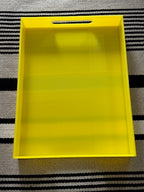 Acrylic Tray- Bright Yellow 16x12